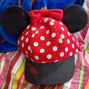 Disney Black and Red Minnie Mouse Cap